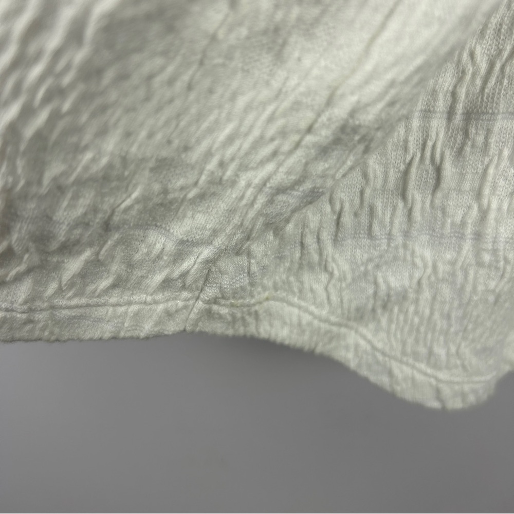 Lucky Brand Cotton Blend Square Neck Short Sleeve Top XL White - Picture 9 of 11